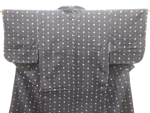  大正ロマン　水玉模様織り出し着物